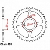 Звезда задняя JR RMT241.45