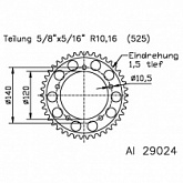 Звезда задняя JT JTA1792.48