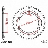 Звезда задняя JT JTR1249.51