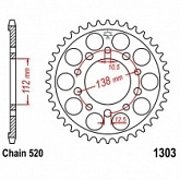 Звезда задняя JT JTR1303.43