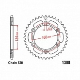 Звезда задняя JT JTR1308.42