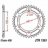 Звезда задняя JT JTR1361.50
