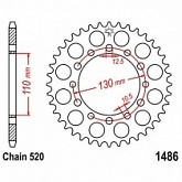 Звезда задняя JT JTR1486.40