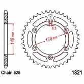 Звезда задняя JT JTR1821.47