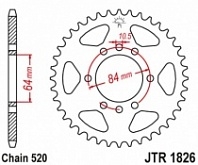Звезда задняя JT JTR1826.46