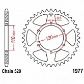 Звезда задняя JT JTR1977.48