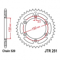 Звезда задняя JT JTR251.48SC