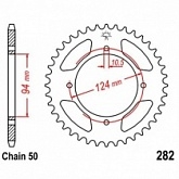 Звезда задняя JT JTR282.36