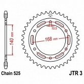 Звезда задняя JT JTR3.47
