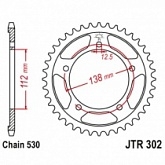 Звезда задняя JT JTR302.40