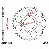 Звезда задняя JT JTR333.41