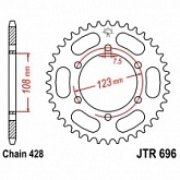 Звезда задняя JT JTR696.49