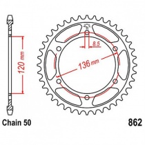 Звезда задняя JT JTR862.44