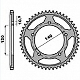 Звезда задняя PBR 4398.47 C45