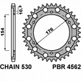 Звезда задняя PBR 4562.43 C45