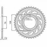 Звезда задняя Sunstar 1-2221-48