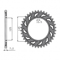 Звезда задняя Sunstar 1-2539-59