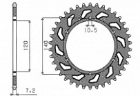 Звезда задняя Sunstar 1-4529-39