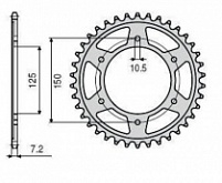 Звезда задняя Sunstar 1-4553-44