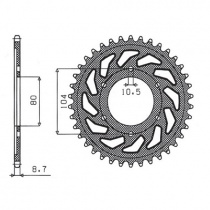 Звезда задняя Sunstar 1-5353-40