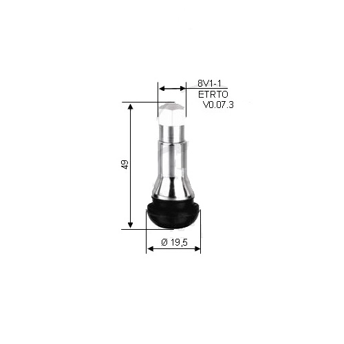 Вентиль Hofmann VHM-003 TR414 Chrome