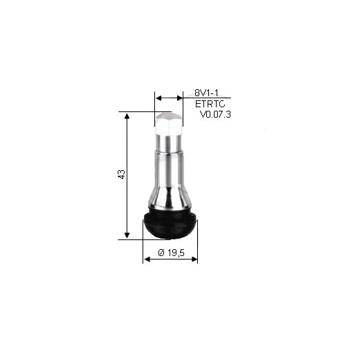Вентиль Hofmann VHM-004 TR413 Chrome