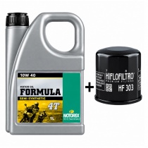 Масло моторное Motorex Formula 4T 10W40 (4л)+Фильтр масляный HifloFiltro HF303