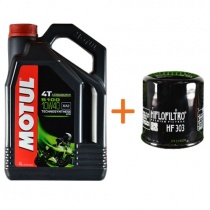 Масло моторное Motul 5100 4T 10W40 (4л)+Фильтр масляный HifloFiltro HF303