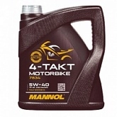 Масло моторное Mannol 4T Motorbike 5W40 (4л)