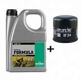 Масло моторное Motorex Formula 4T 10W40 (4л)+Фильтр масляный HifloFiltro HF204