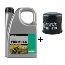 Масло моторное Motorex Formula 4T 10W40 (4л)+Фильтр масляный HifloFiltro HF204