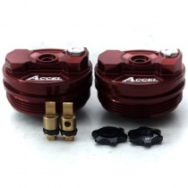 Пробки пера передней вилки Accel AFTC02 Red