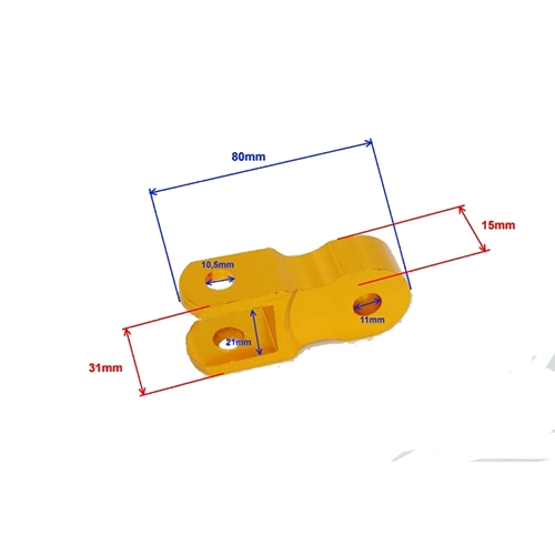 Адаптер підняття задньої підвіски Motorace TAP-002 Yellow