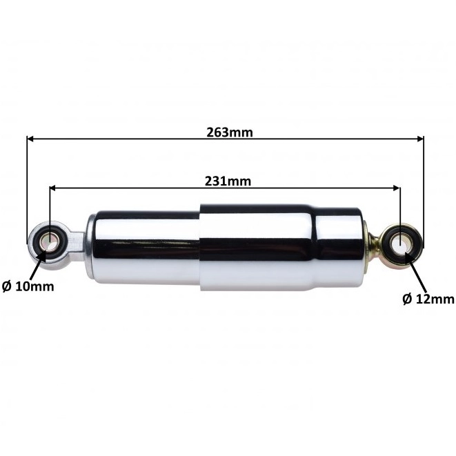 Амортизатори задні Motorace MAZ-009 Chrome