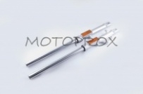 Амортизаторы передние Komatcu PVY-001 Silver Yamaha YBR125