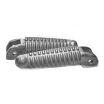 Подножки водительские Biketec BTFR030 Silver