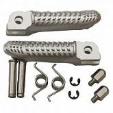Подножки водительские Biketec BTFR058 Silver