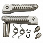 Подножки водительские Biketec BTFR058 Silver