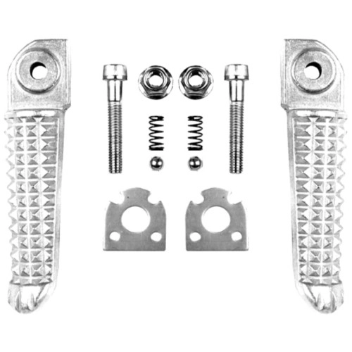 Підніжки пасажирські Biketec BTFR012 Silver