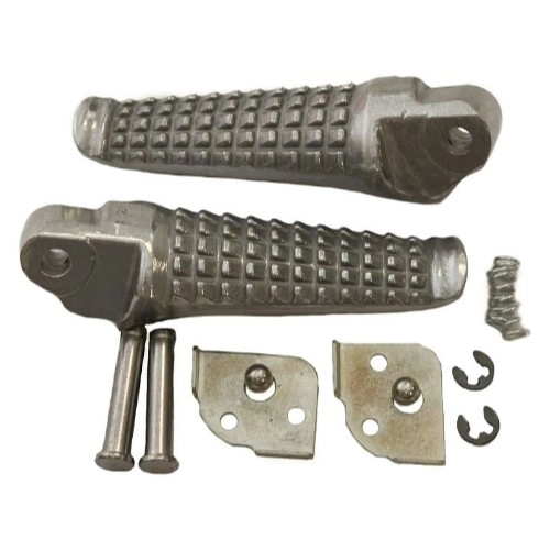 Підніжки пасажирські Biketec BTFR037 Silver