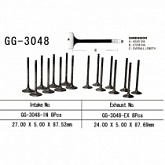 Клапан выпускной Vesrah GG-3048-EX