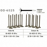 Клапан выпускной Vesrah GG-4025-EX