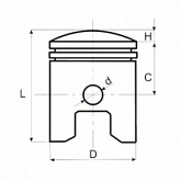 Поршень Motorace PSX-084 40,00 мм