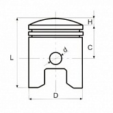 Поршень Motorace PSX-139 41,00 мм