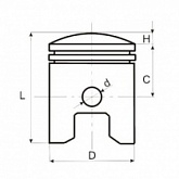 Поршень Motorace PSX-140 41,00 мм