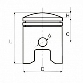 Поршень Motorace PSX-141 41,00 мм