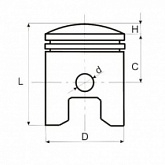 Поршень Motorace PSX-277 50,25 мм
