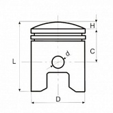 Поршень Motorace PSX-283 50,75 мм