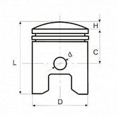 Поршень Motorace PSX-340 57,00 мм