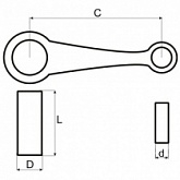 Шатун Motorace SHM-017